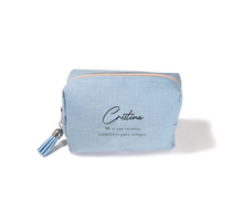 Cargar imagen en el visor de la galería, Monederito Lino con detalle pompón. Personalizable. Disponible en 4 colores