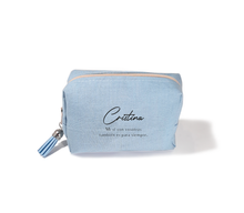 Cargar imagen en el visor de la galería, Monederito Lino con detalle pompón. Personalizable. Disponible en 4 colores
