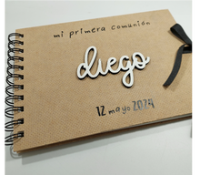 Cargar imagen en el visor de la galería, Libro Firmas Comunión Textura