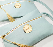 Cargar imagen en el visor de la galería, Bolso de mano lino. Personalizable. Disponible en 4 colores