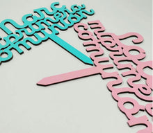 Cargar imagen en el visor de la galería, Cake Topper Madera Comunión Personalizable