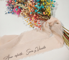 Cargar imagen en el visor de la galería, Cinta Gasa Ramo Novia. Personalizable. Disponible en 4 colores
