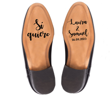 Cargar imagen en el visor de la galería, Vinilo "Sí Quiero" para Zapatos Novia/o. Disponible en 3 colores