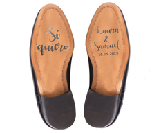 Cargar imagen en el visor de la galería, Vinilo "Sí Quiero" para Zapatos Novia/o. Disponible en 3 colores