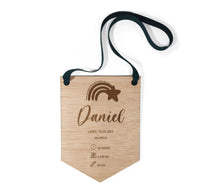 Cargar imagen en el visor de la galería, Placa Madera Natalicio Personalizable