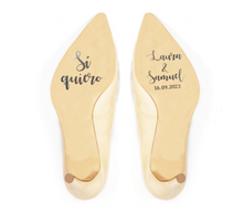 Cargar imagen en el visor de la galería, Vinilo "Sí Quiero" para Zapatos Novia/o. Disponible en 3 colores