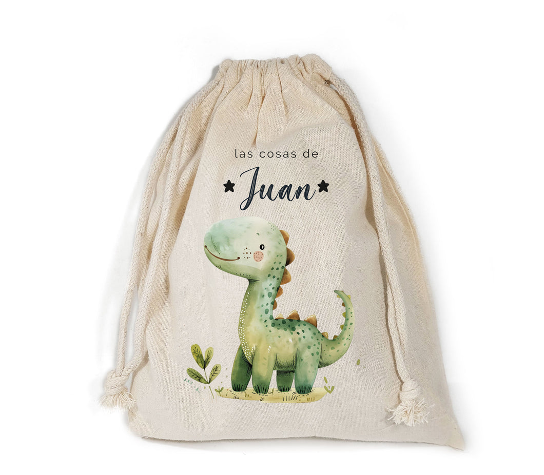 Saco Algodón Dino Personalizado