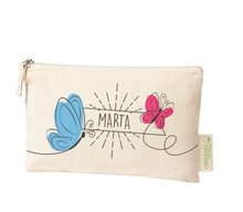 Cargar imagen en el visor de la galería, Neceser Plano Mariposas. Personalizable
