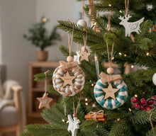 Load image into Gallery viewer, Bola Navidad 6. Adornos Navidad Macramé
