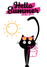 Load image into Gallery viewer, Camiseta Manga Corta - Niña - Rose Hello Summer
