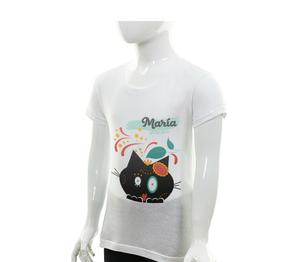 Camiseta Manga Corta - Niña - Rose Calavera Personalizable