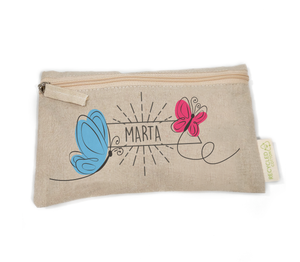 Neceser Plano Mariposas. Personalizable