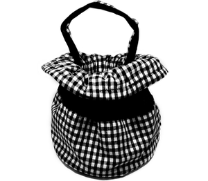 Bolso Bombonera Grande V&V Classy Negro